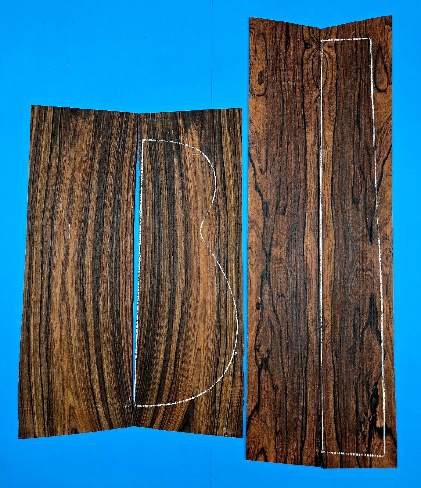 Cocobolo guitar back and sides set CO111
