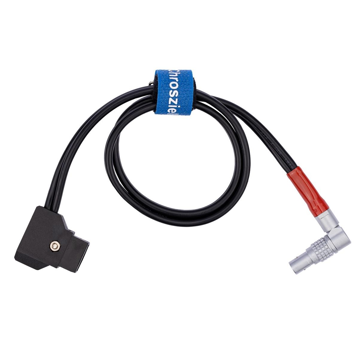 Chrosziel 12V AB D-Tap to Lemo 0B 5-Pin 90 Degree Power Cable for MagNum/AladinM