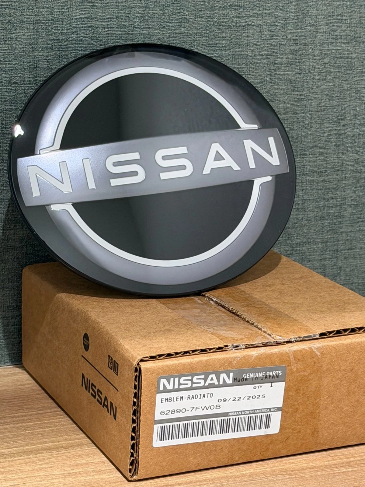 Nissan Sentra 2024 - 2025 Front Grille Emblem Radar Logo New 62890-7FW0B