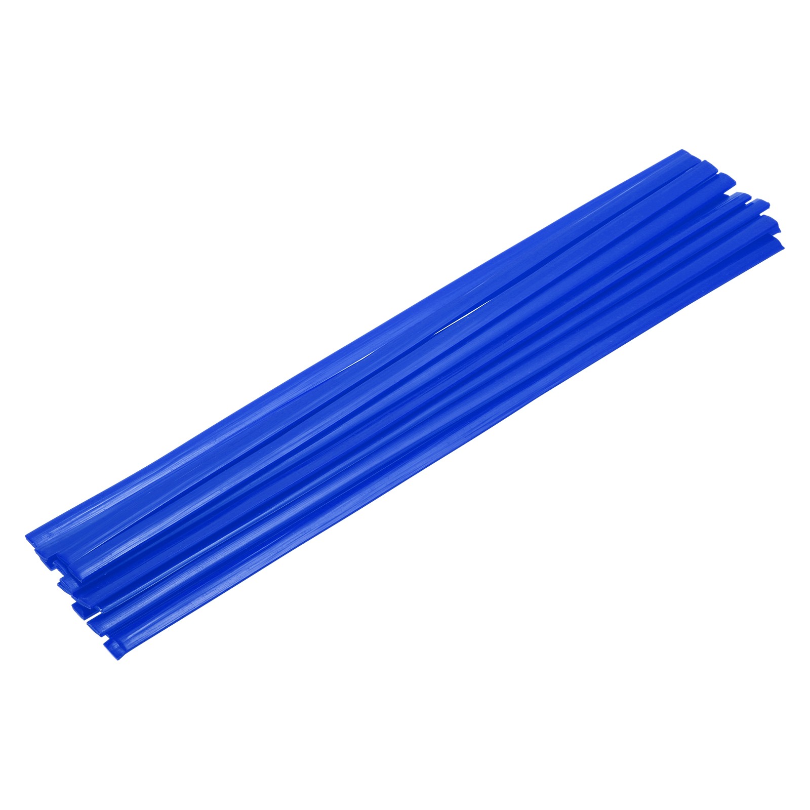 15 Pcs Blue Plastic Welding Rods 9.5mm x 330mm HDPE Strip(0.4inch x 13inch)