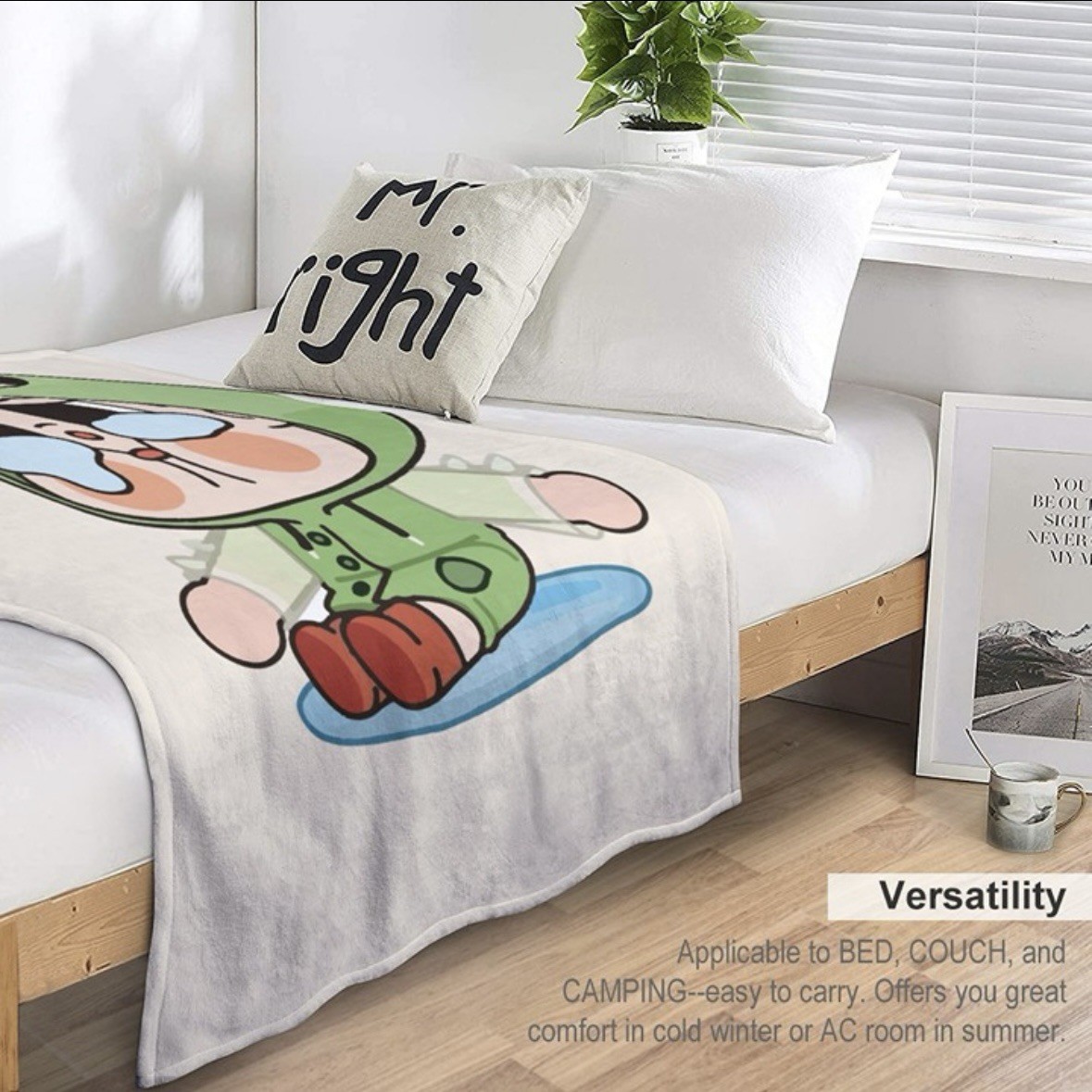 40 x 50 INCHES Crybaby Front Print Flannel Throw Blanket P6-23