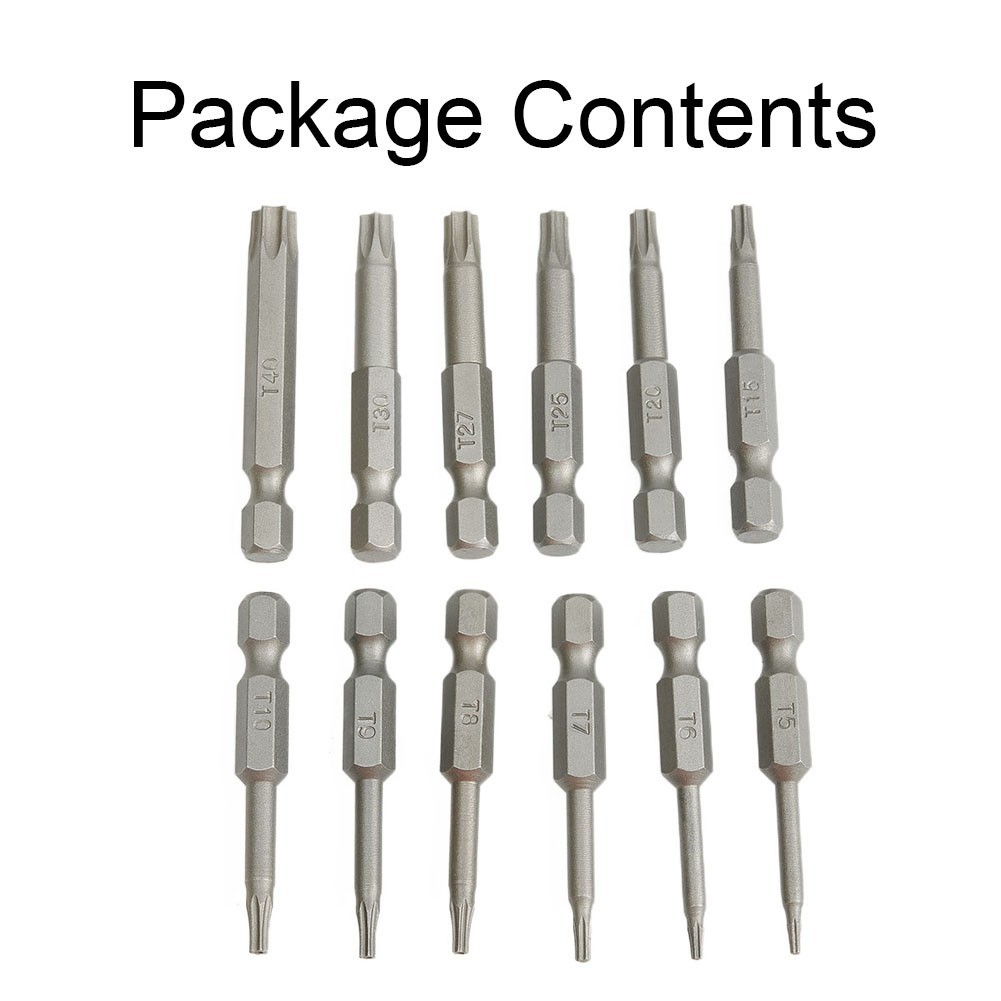 Efficient Tool Kit with Magnetic For Torx Bits Features All Essential Sizes