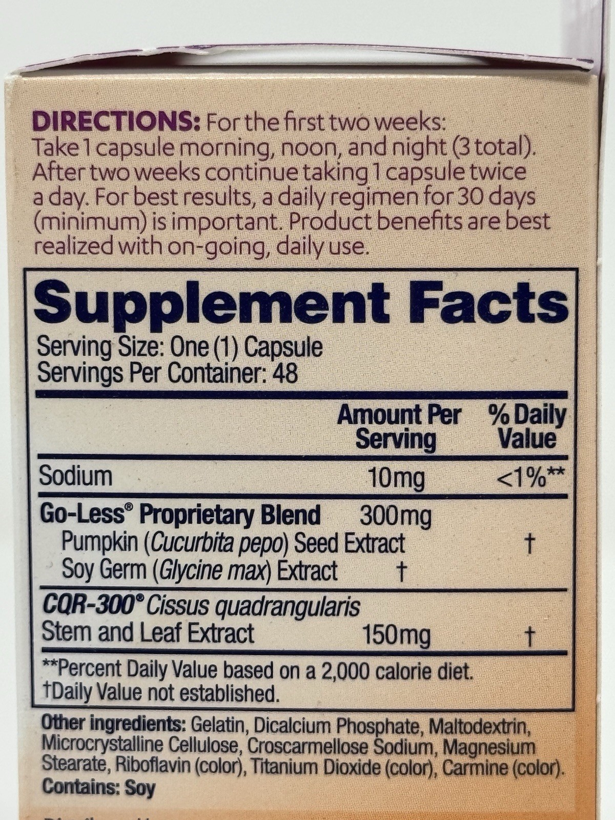 AZO Bladder Control Go-Less & Weight Management Supplement 48 Cap Exp 09/26