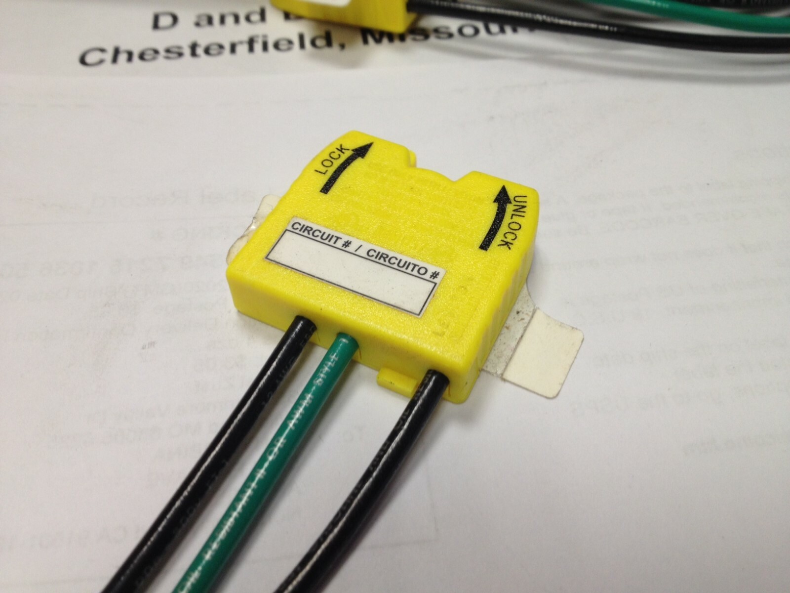 Leviton MSPSW-ST Wiring Module, 20 Amp, 6" Leads, Yellow