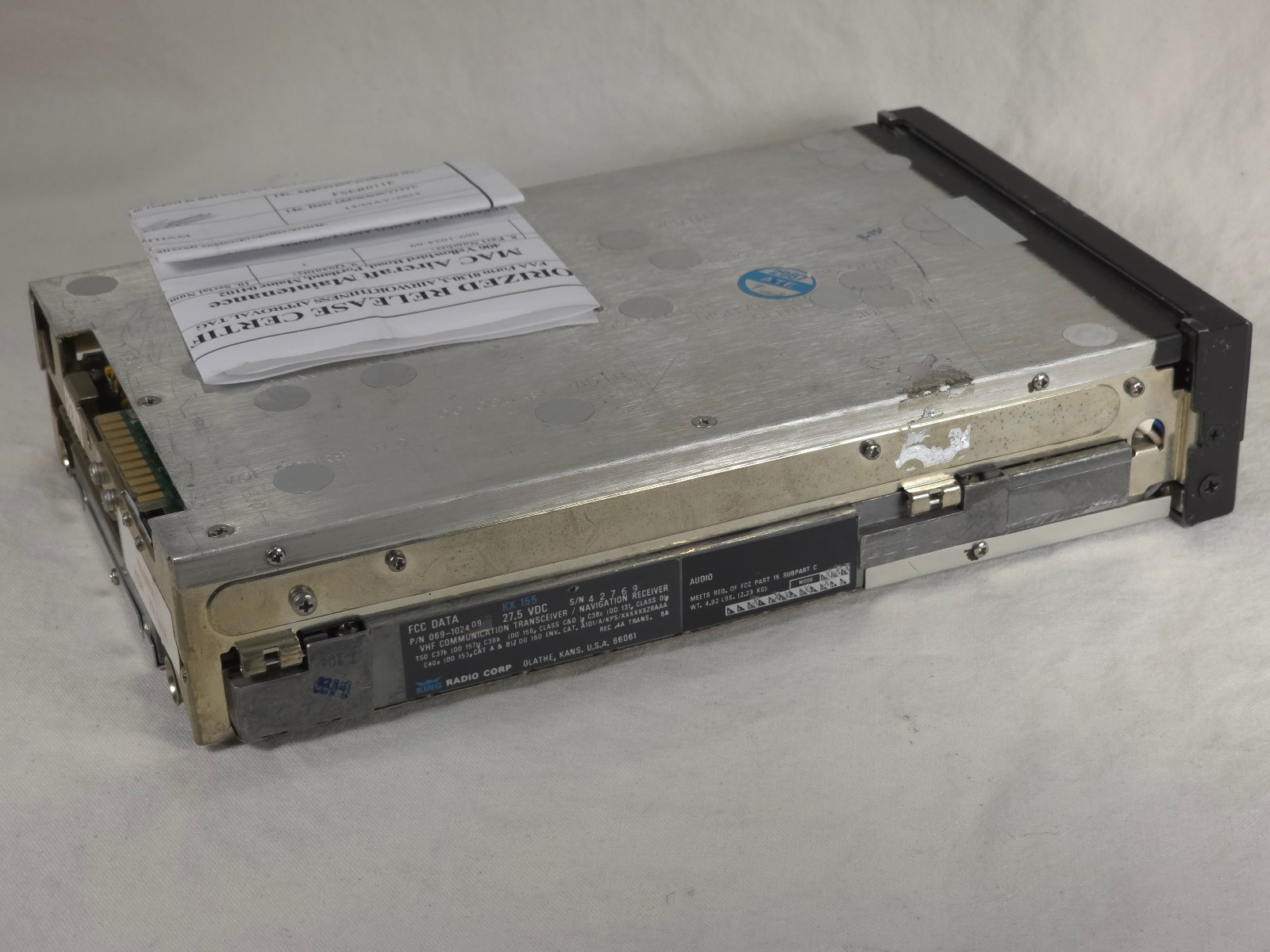 BENDIX KING KX155 28V without G/S 069-1024-09