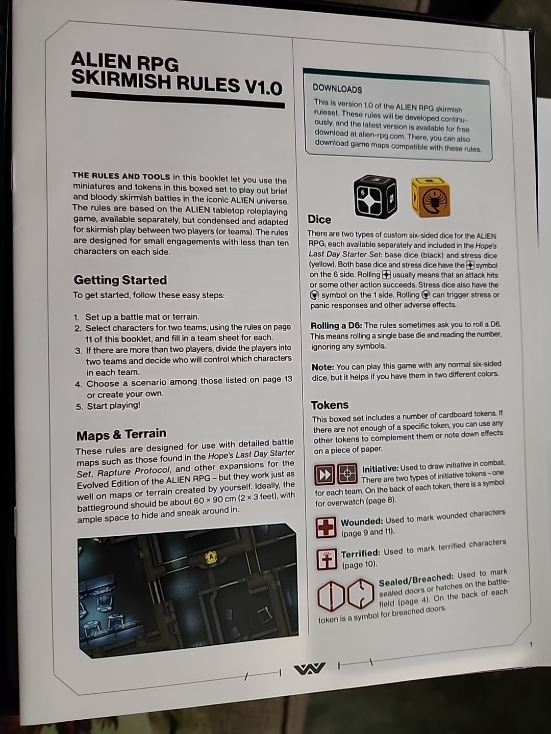 Alien RPG: Evolved Edition Starter Set With Partial Rapture Protocol Minis Box