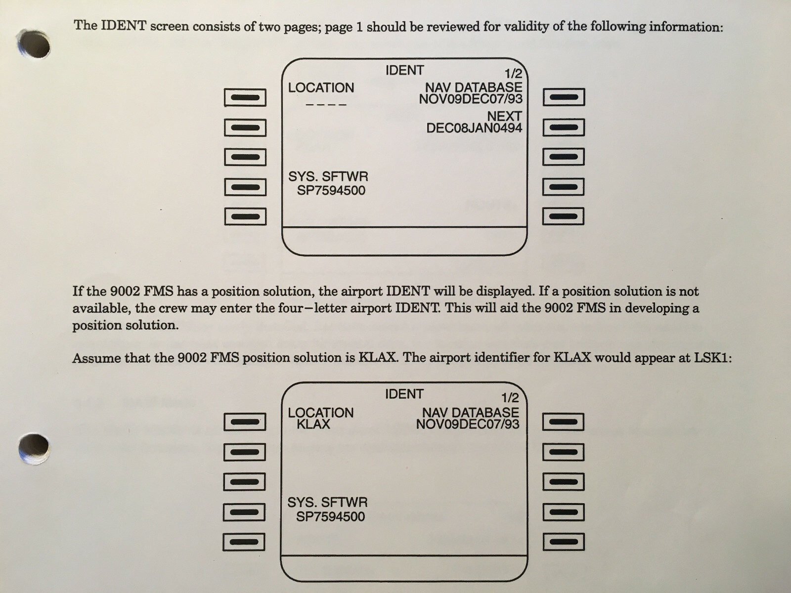 Interstate Electronics, Flight Management System Model 9002 Operator's Manual