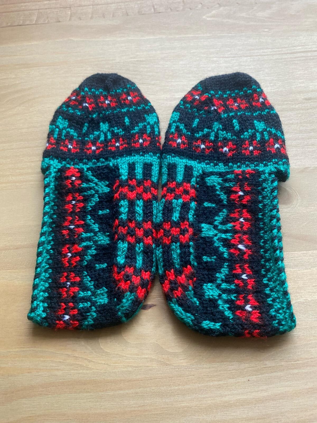 Knitted socks handmade