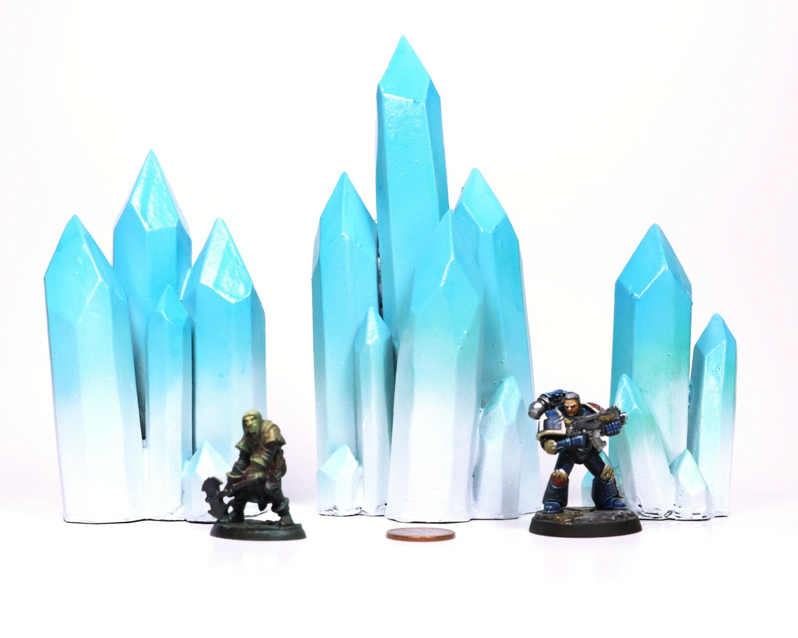 Ice Crystal Formations (Handmade Warhammer Hoth Legion & DnD Winter Snow Terrain