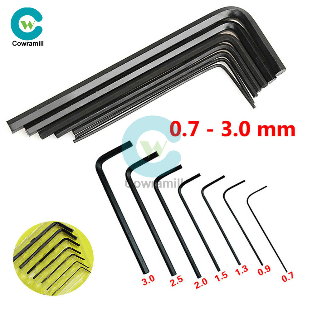 7pcs Mini Hexagon Hex Allen Key Set Wrench Screwdriver Micro Tool Kit 0.7mm-3mm
