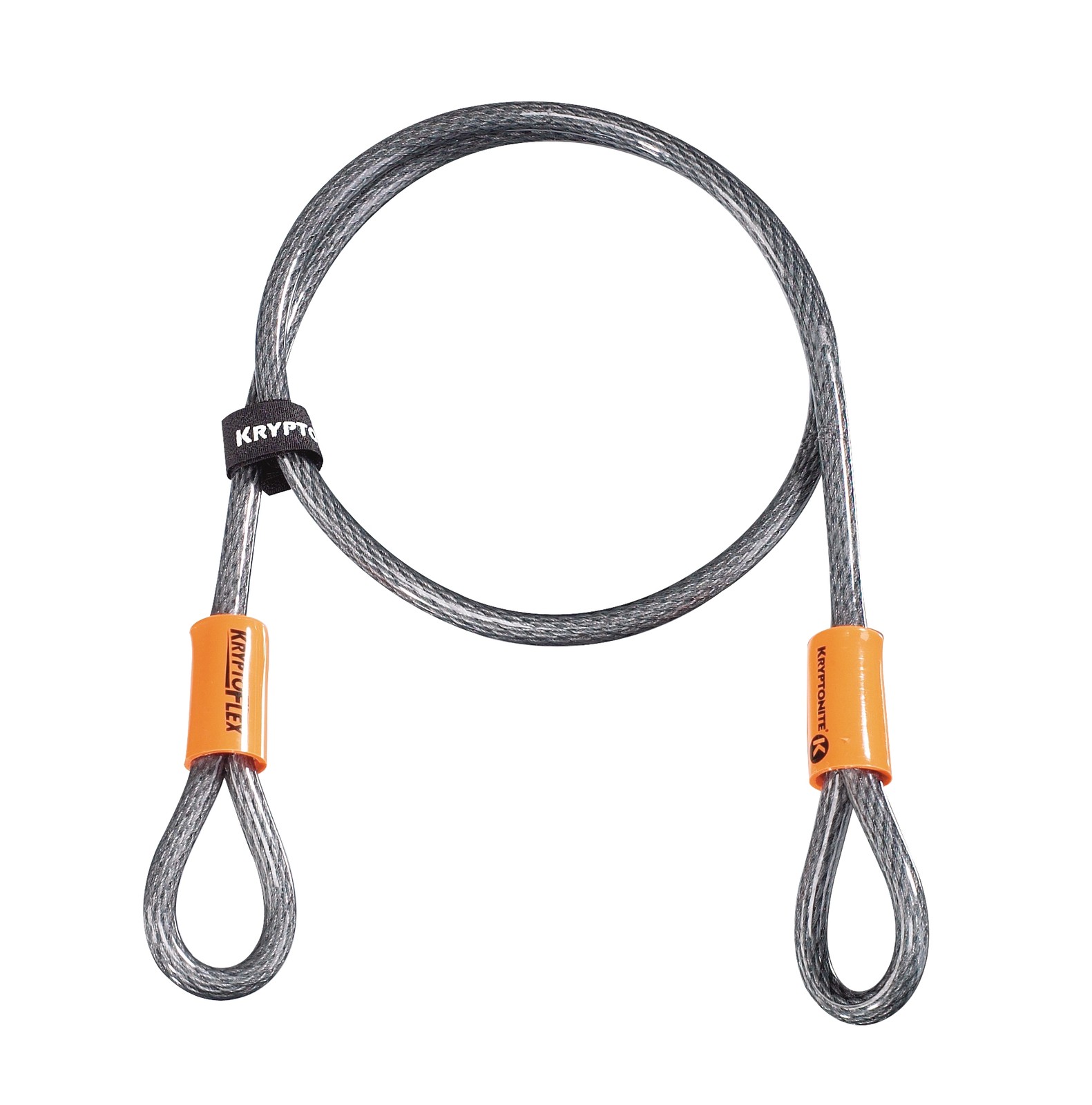 Kryptonite KryptoFlex 410 Double Loop Cable 10mm x 120cm (47.2˝) Black/Orange