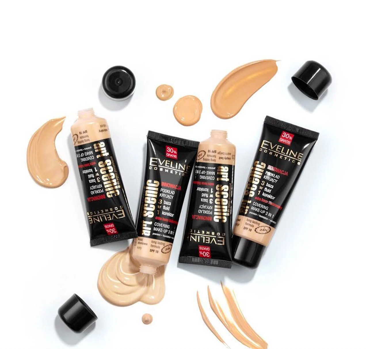 Eveline Cosmetics Art Scenic Foundation 3 in 1 Primer Foundation Corrector