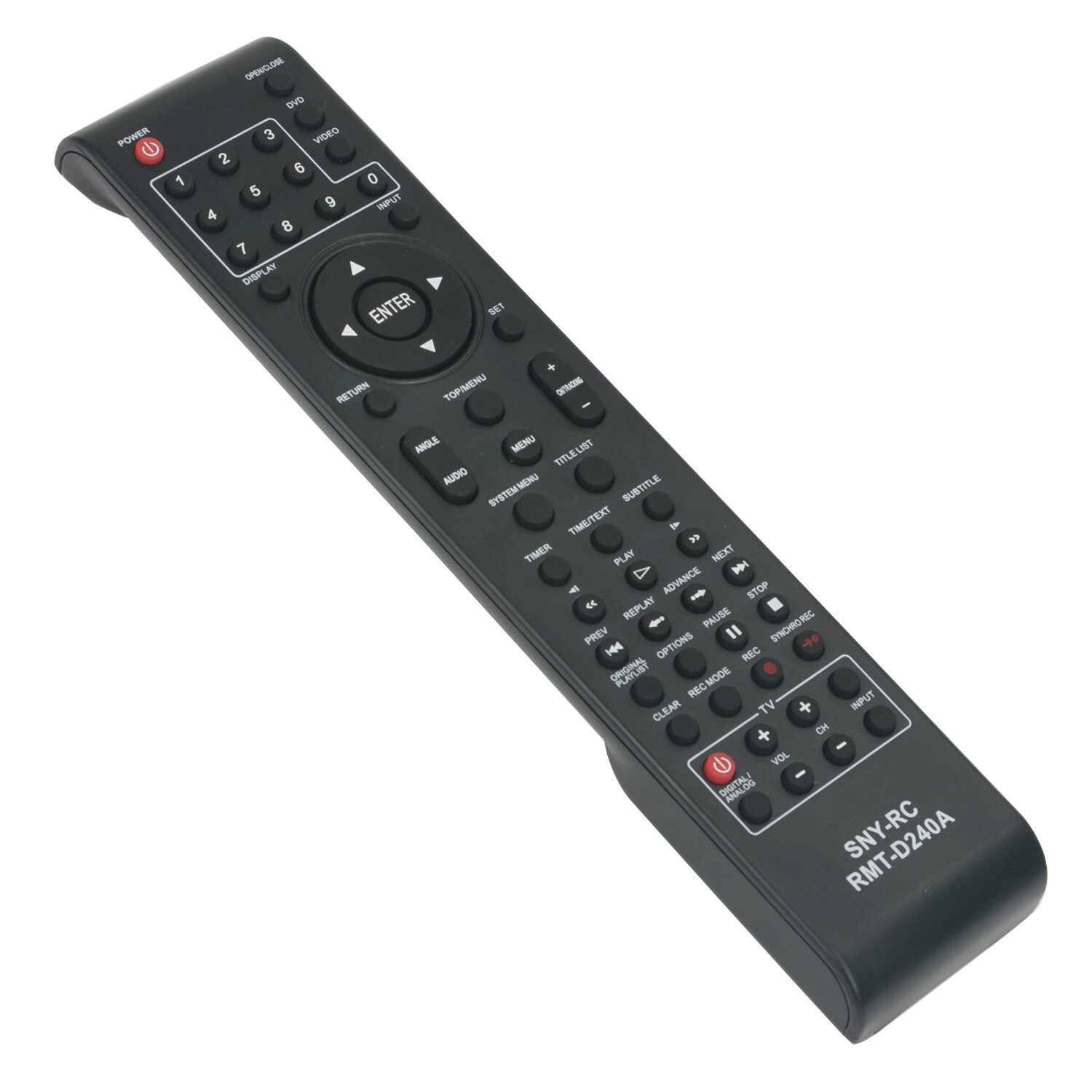 RMT-D240A Replace Remote for Sony VCR RDR-VX525 RDR-VX555 RDR-VXD655 SDR-VX525