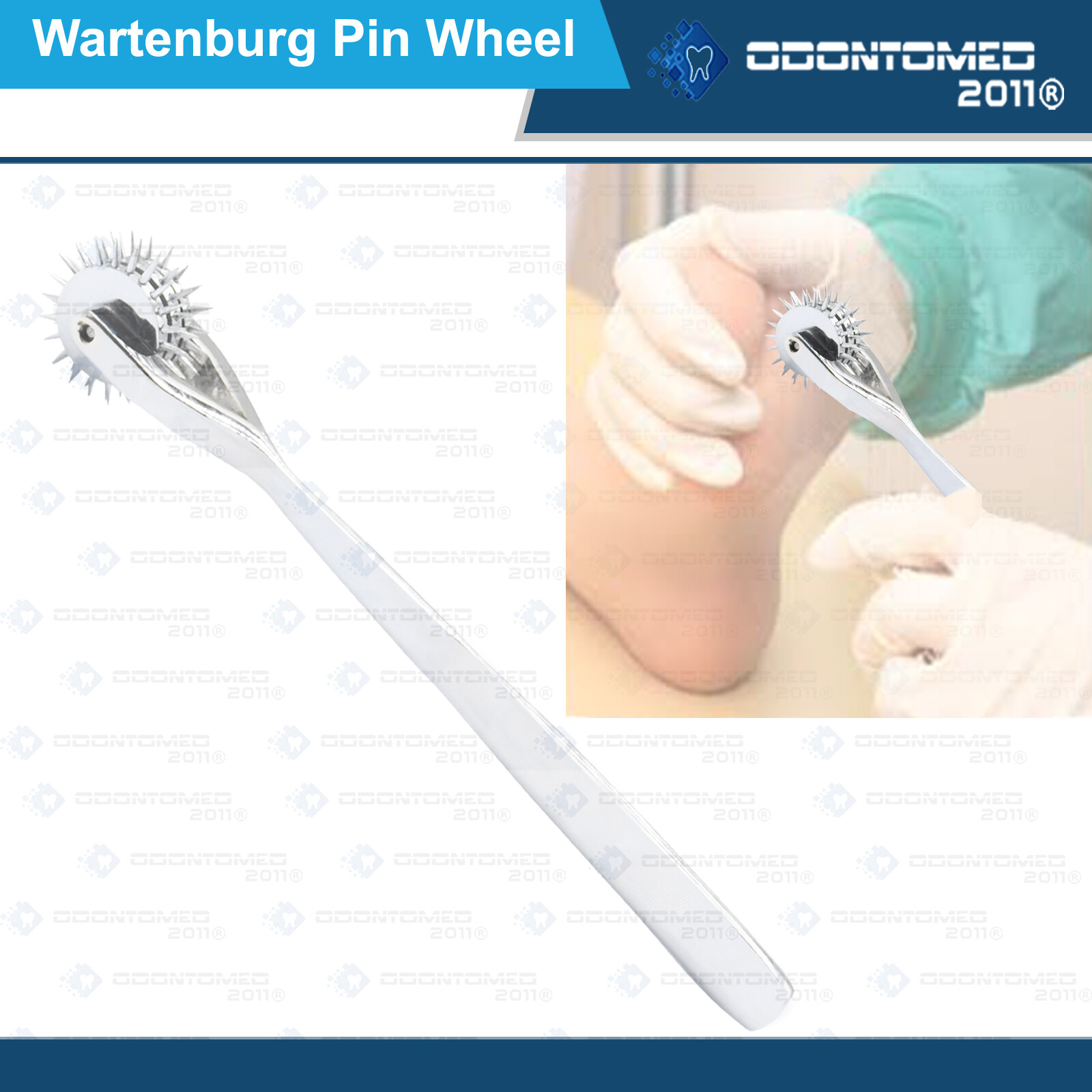 Wartenburg Pin Wheel Triple head Surgical Diagnostic Instrument​s