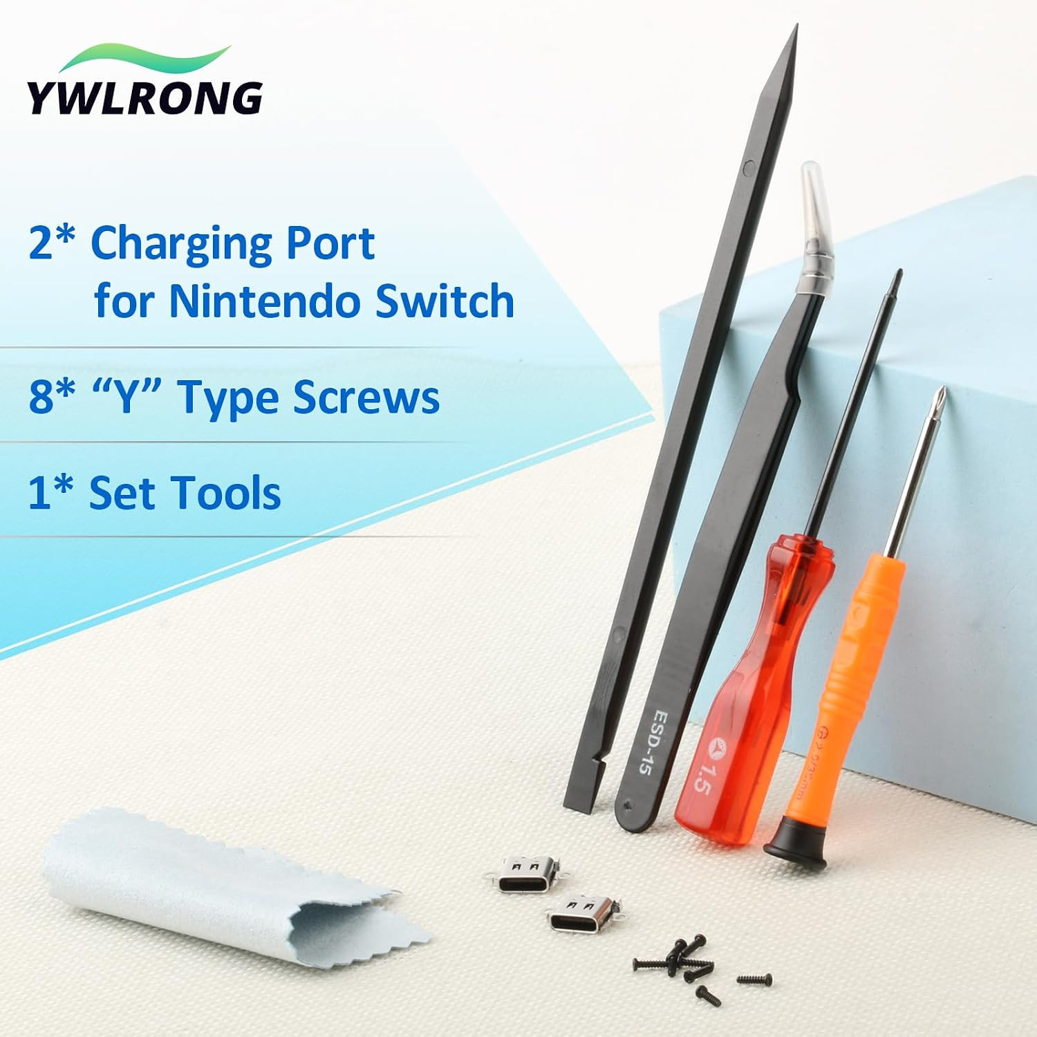 2 Pack for Switch Charging Port Replacement for Switch Dock Connector NS Switch