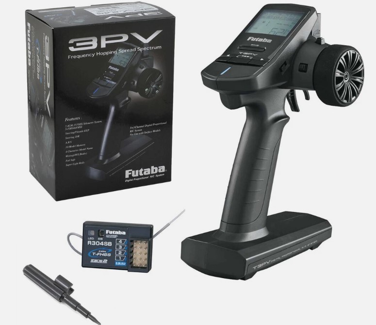 Futaba 3PV 3-Channel Radio System with R304SB T-FHSS Receiver RC Car Truck Boat