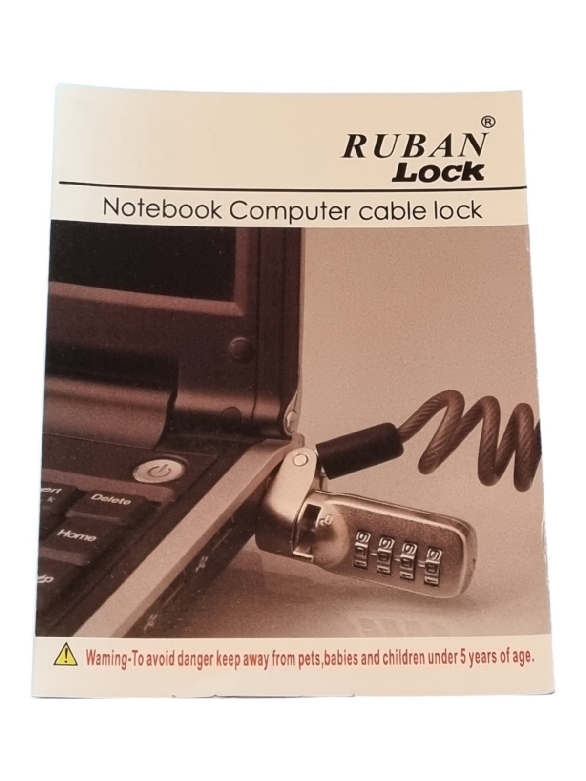 LOT OF 8 Ruban & Sunmall Notebook Laptop Computer Cable Locks