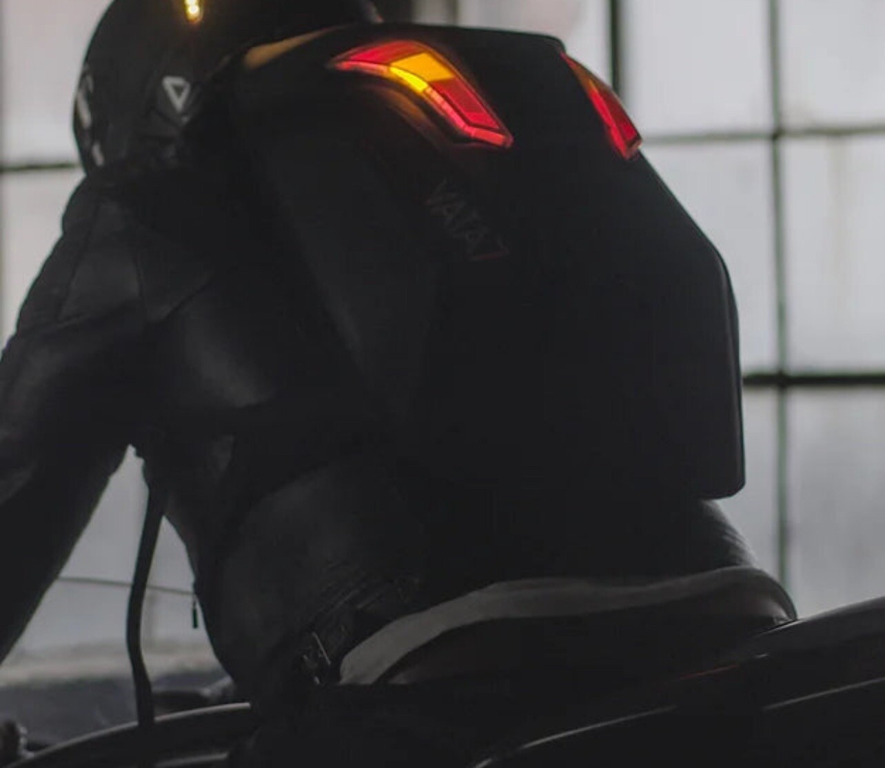 Motorcycle Turn Signal Backpack