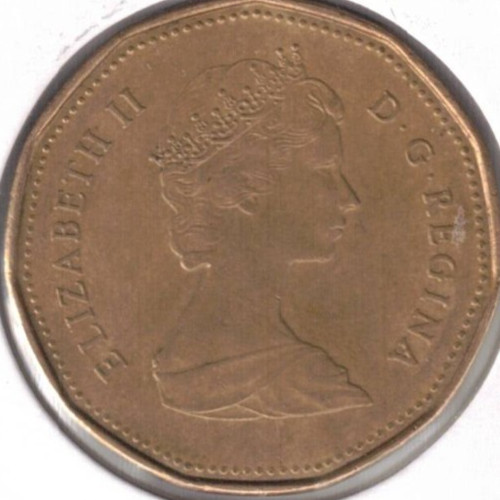 1988 Circulated QEII & Loonie $1 One Dollar Coin!