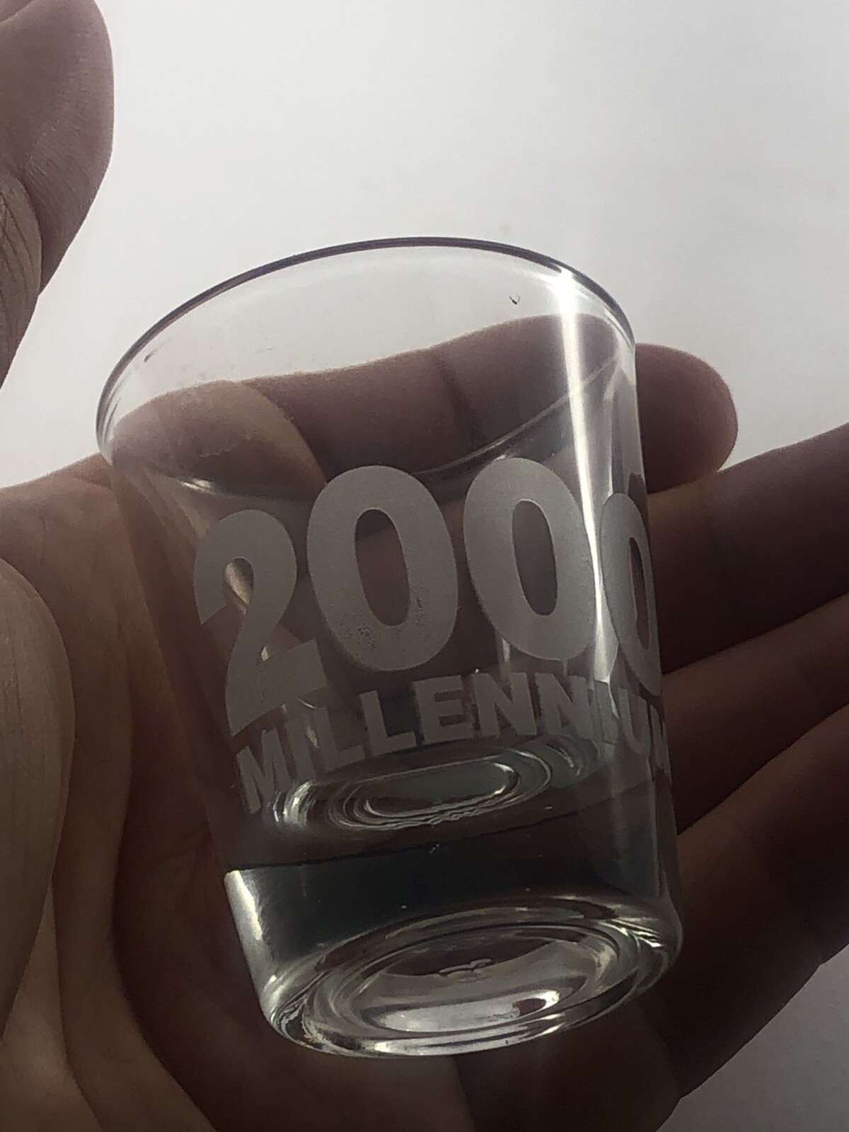 200 Millennium shot glass, COMBINED SHIP $1 PER MULTIPLE