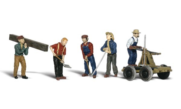Woodland Scenics Rail Workers HO Train Figures A1898