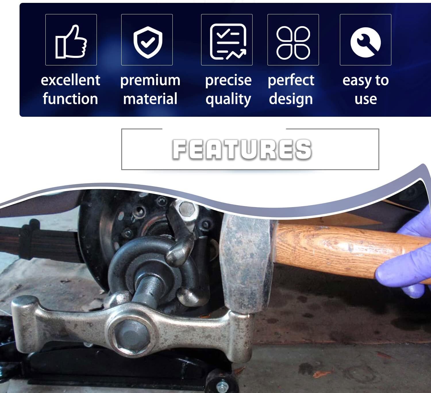 7394 Universal Hub Puller Wheel Hub Removal Tool Replace OTC 7394