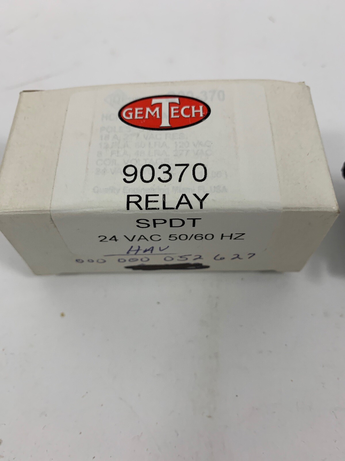 GemTech General Purpose Relay- 24 Volt Coil - 6 Spade 90370 90-370