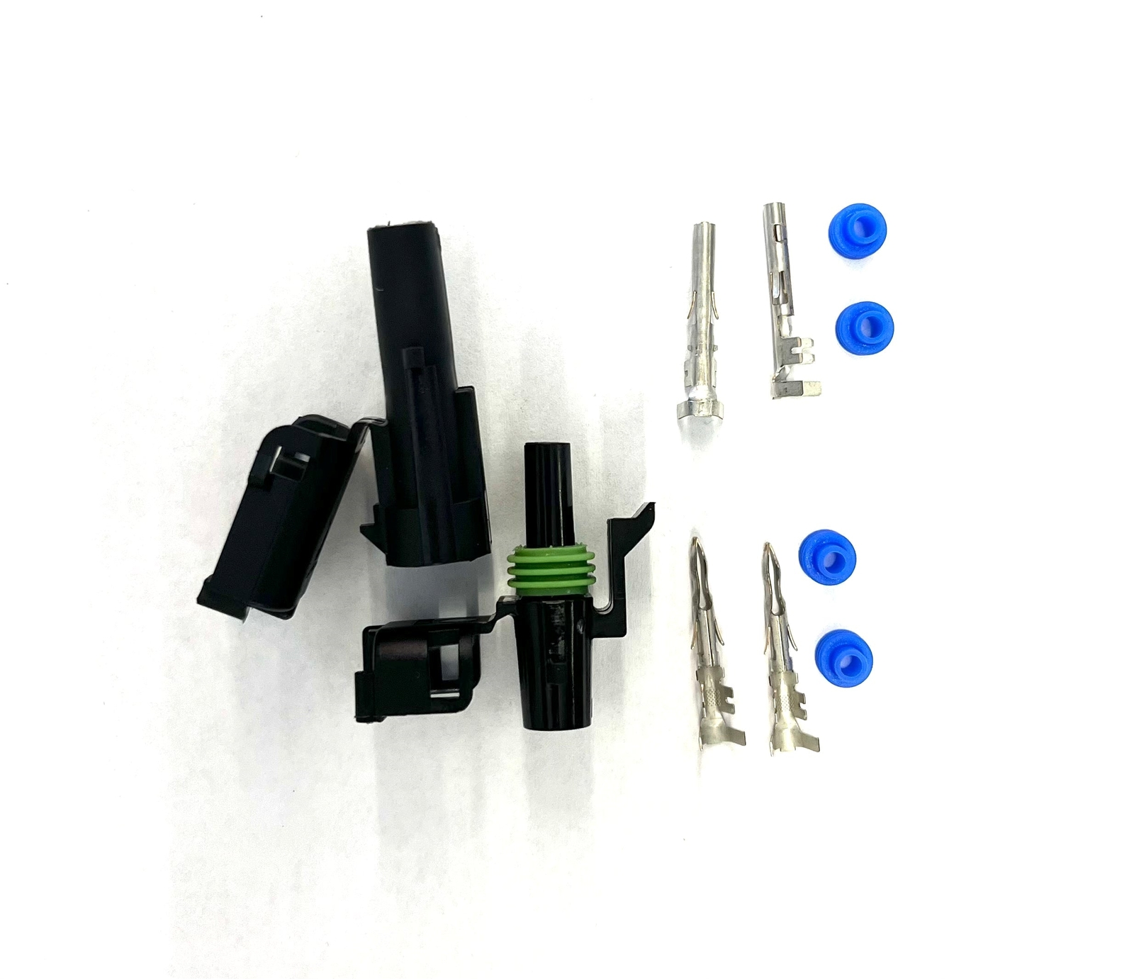 Aptiv WeatherPak WPK-2-1210, 12-10 AWG Two Conductor Set (M/F) w/Pins & Seals