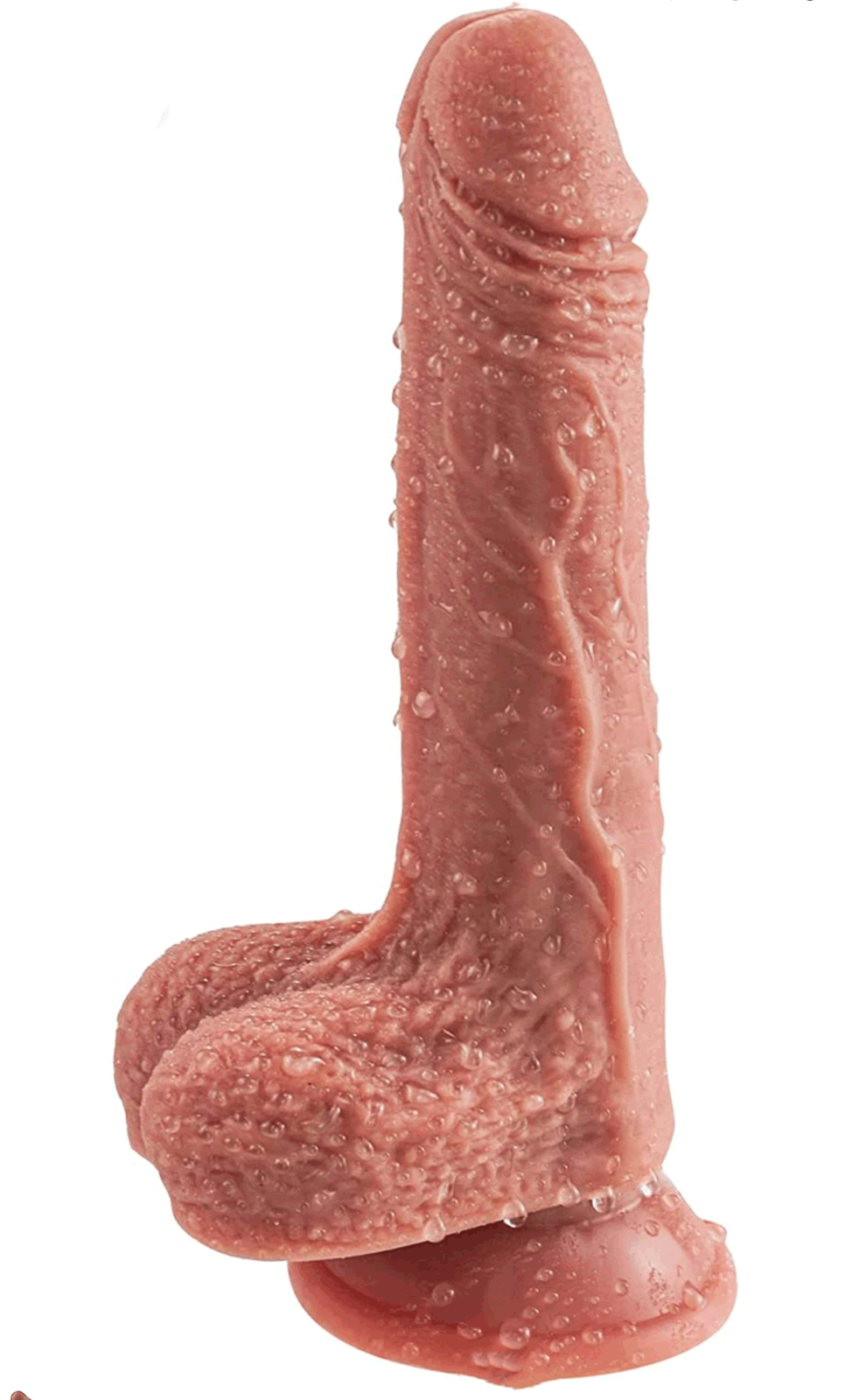7.6 in Realistic Dildo Suction Cup Anal Vagina Sex Toy LGBT Friendly Ballsacks