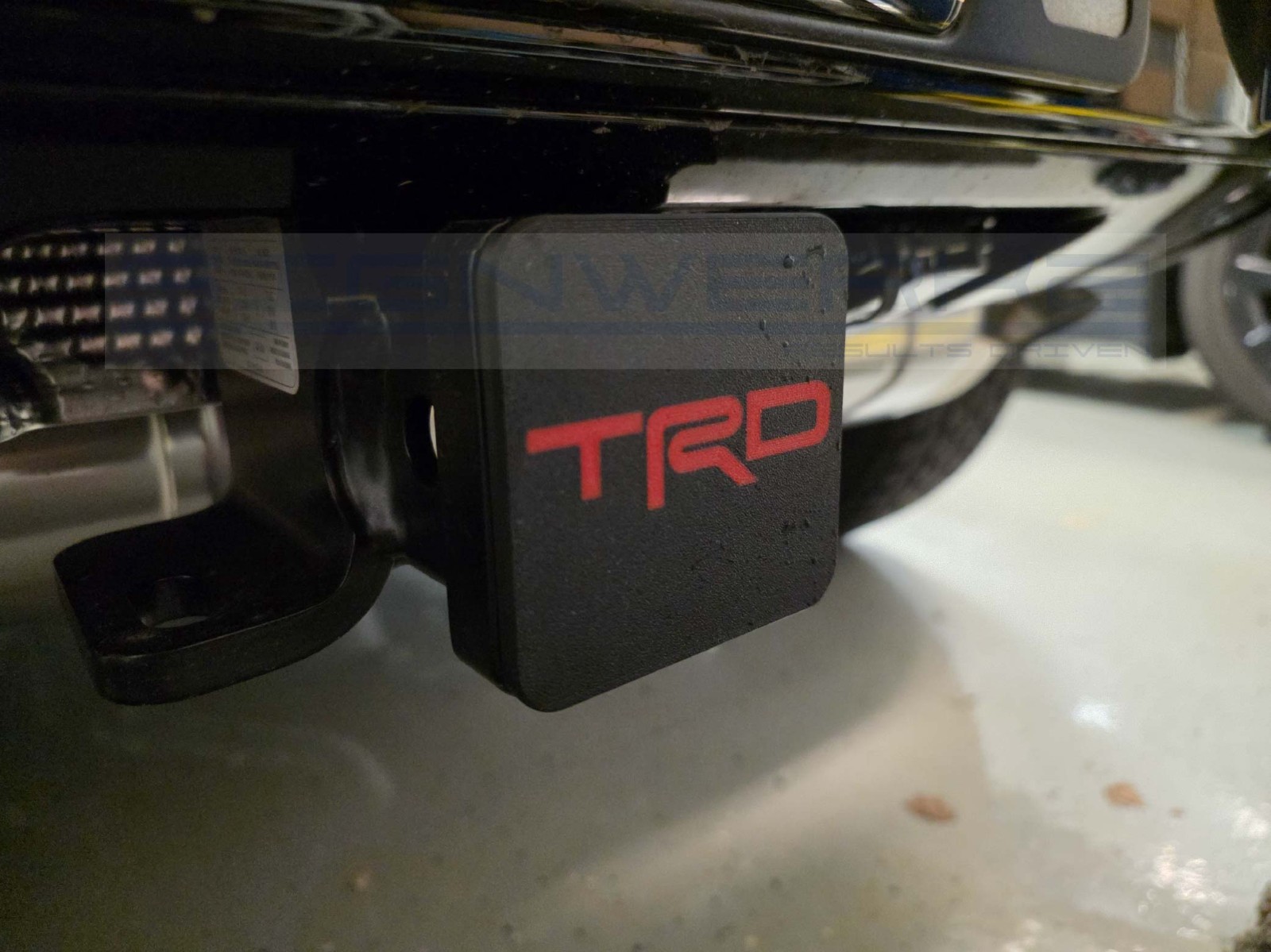 TRD Red Black Tow Hitch Cover for 2" tow hitch waterproof