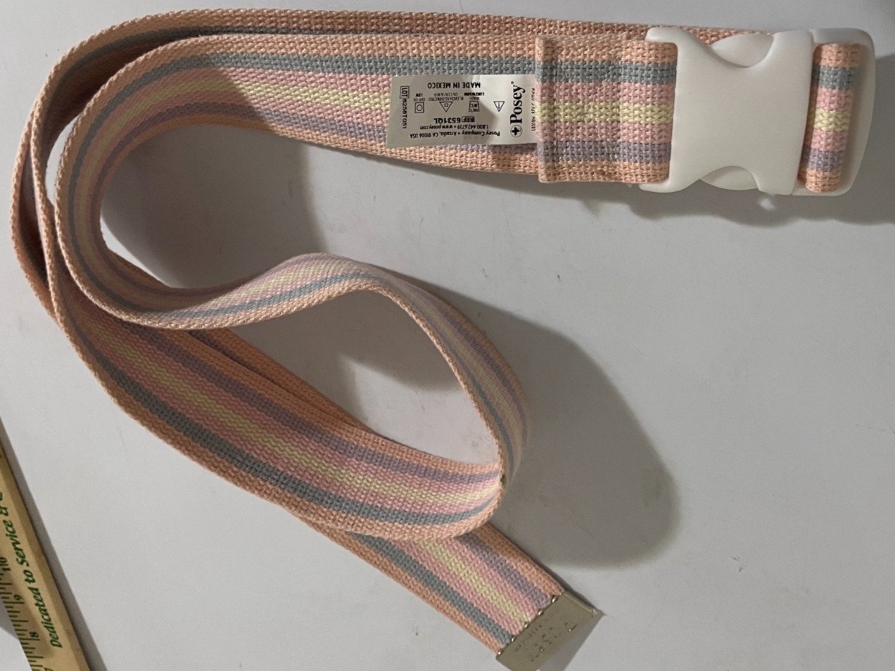 Posey - Gait/Transfer Belt 2” Wide 27" PLASTIC SNAP CLASP-EXCELLENT USED CONDIT