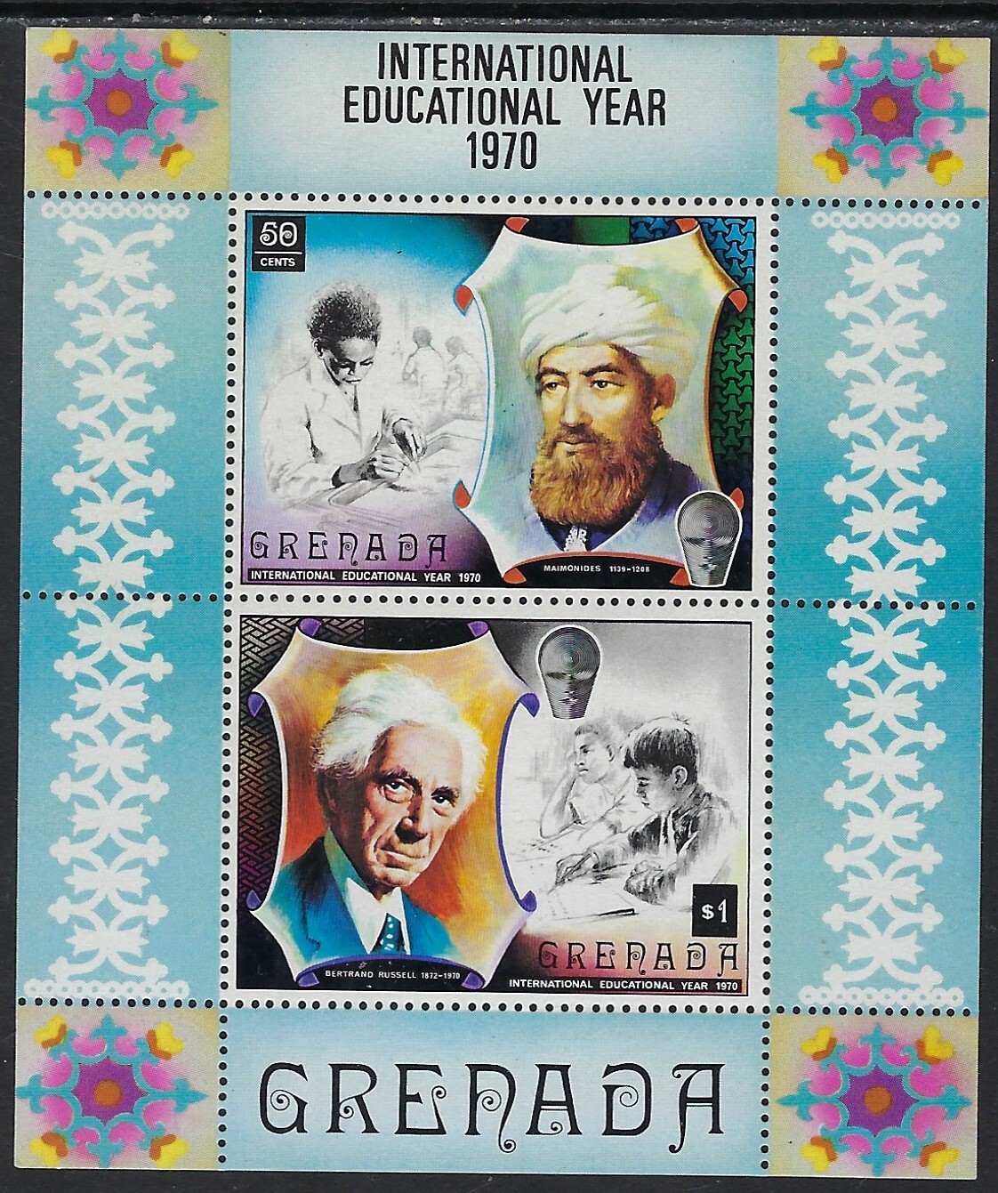 MNH Souvenir Sheet from Grenada Intl Educational Year.........22L.......D-827-z2