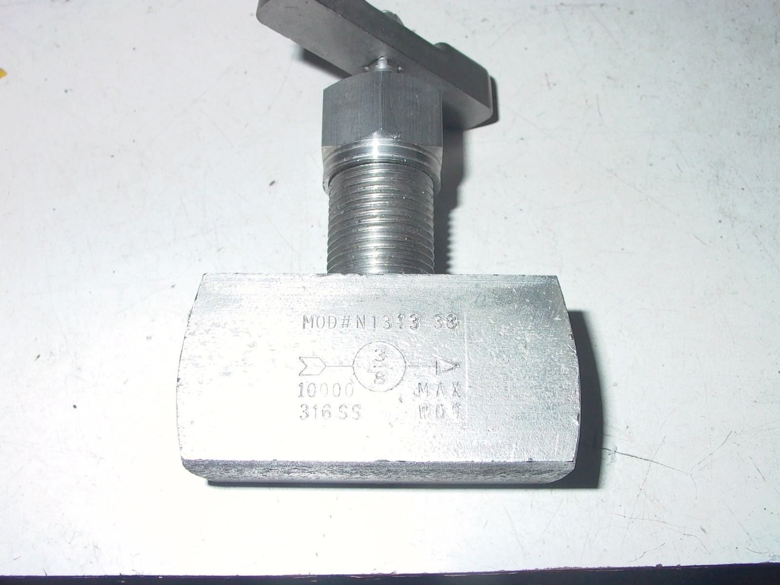 NEW OLD STOCK MAESH 3/8"NPT RISING STEM NEEDLE 316 STAINLESS STEEL 10000PSI