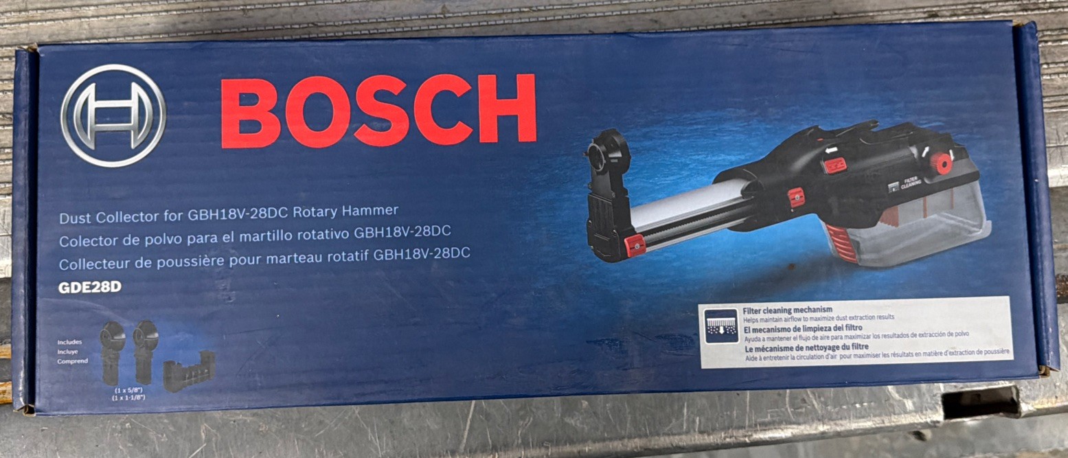 Bosch Rotary Hammer Dust Collector Attachment GDE28D new GBH18V-28DC SDS PLUS