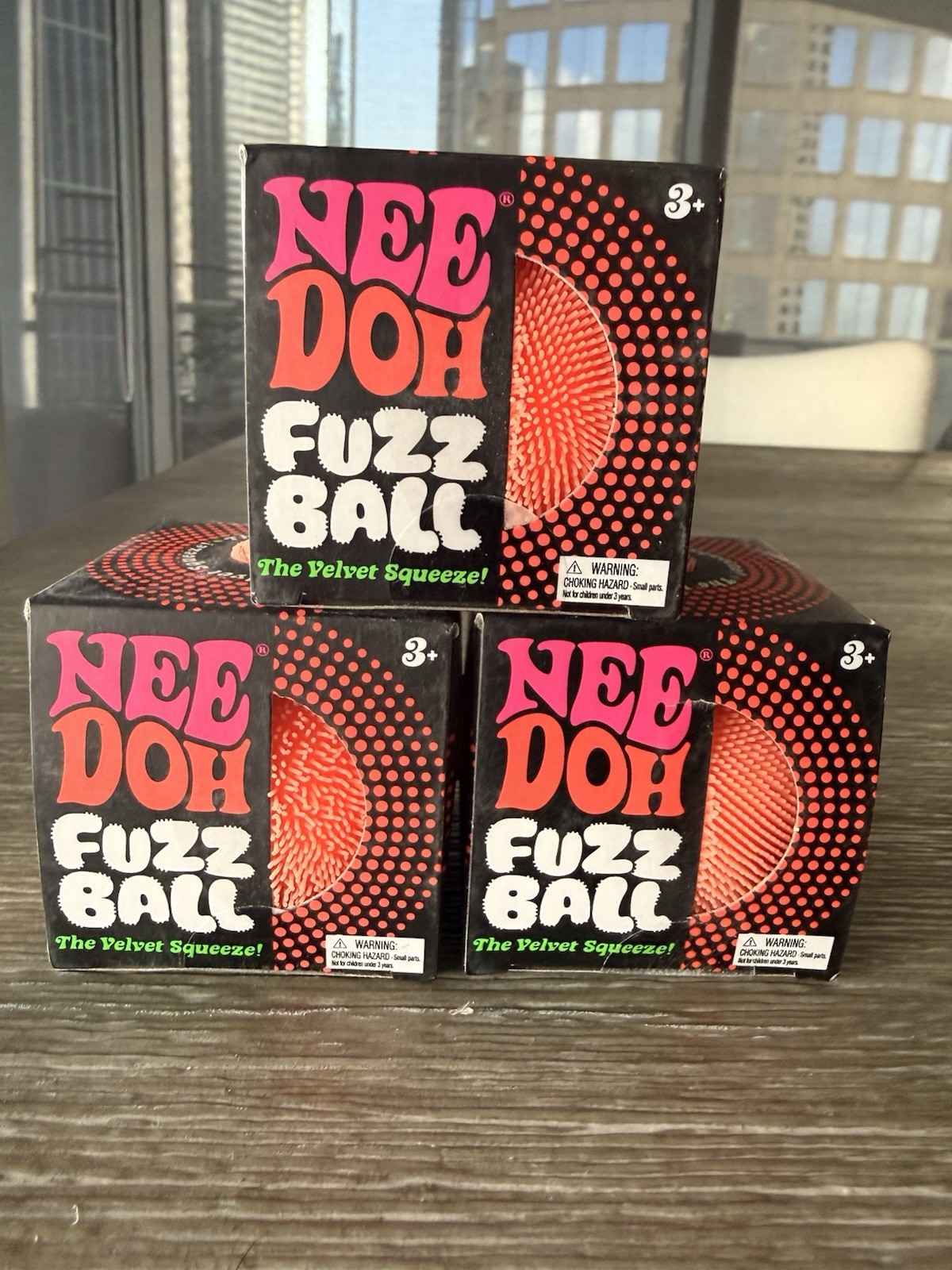 Needoh Fuzz Ball - Light Pink