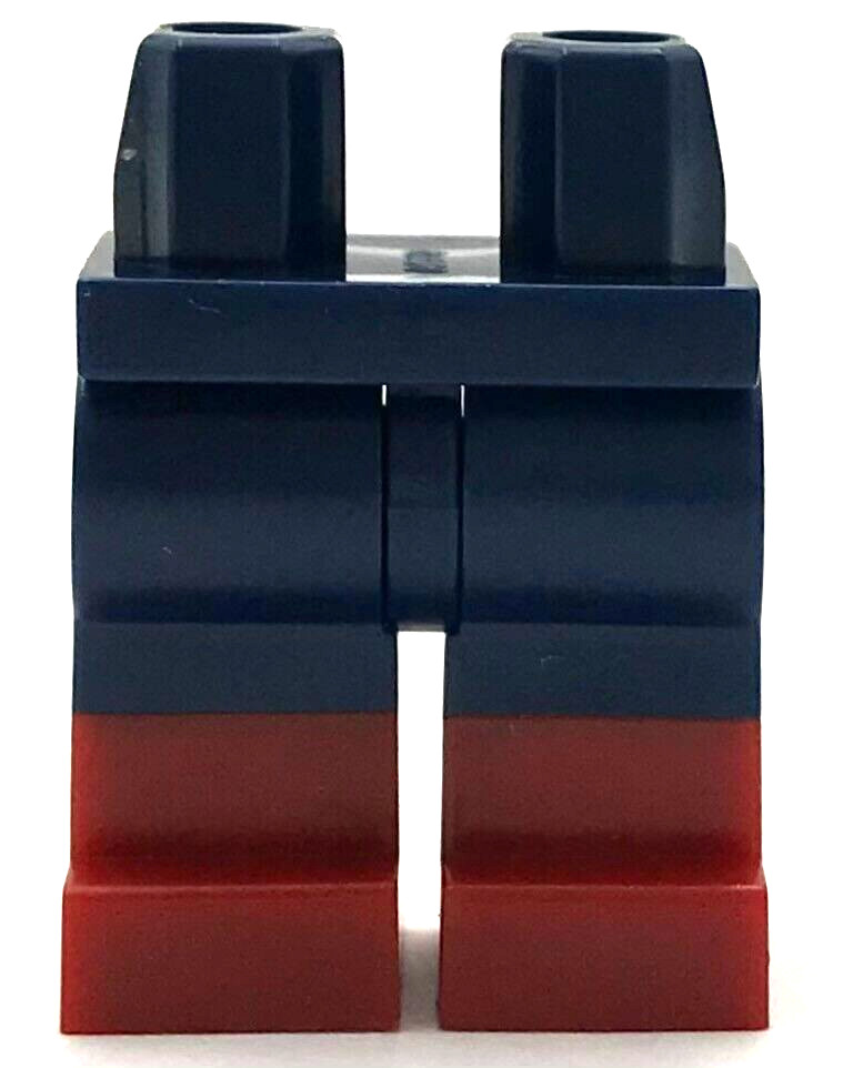 Lego New Dark Blue Legs Dark Red Boots Minifigure Pants Piece