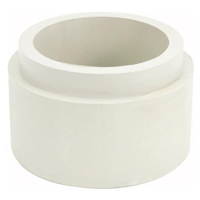 Back of House Bar Clean Up Rubber Scrap Block Faucet Hole Round White 4 Inch
