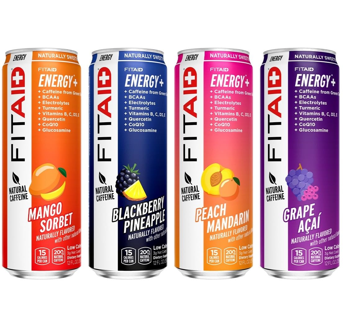 LIFEAID FITAID Energy Drink 200mg Caffeine 12pk