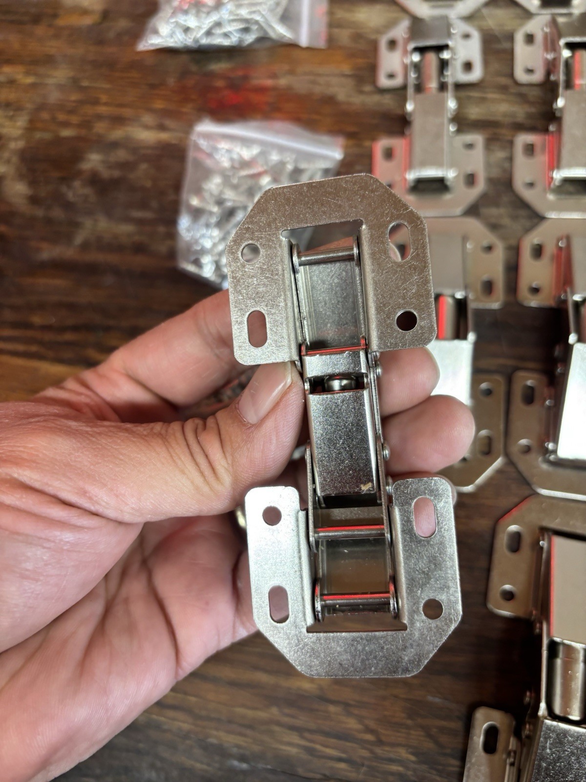 LOT OF 24 90 Degree Door Panels Hinges Durable Spring Angle Hinges