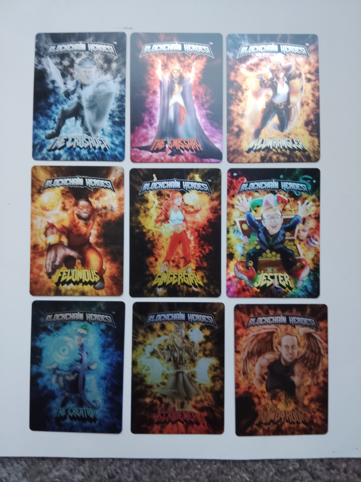 2020 Infomedia Inc Blockchain Heroes Lot of 39 Card 1st Edition Very Limited