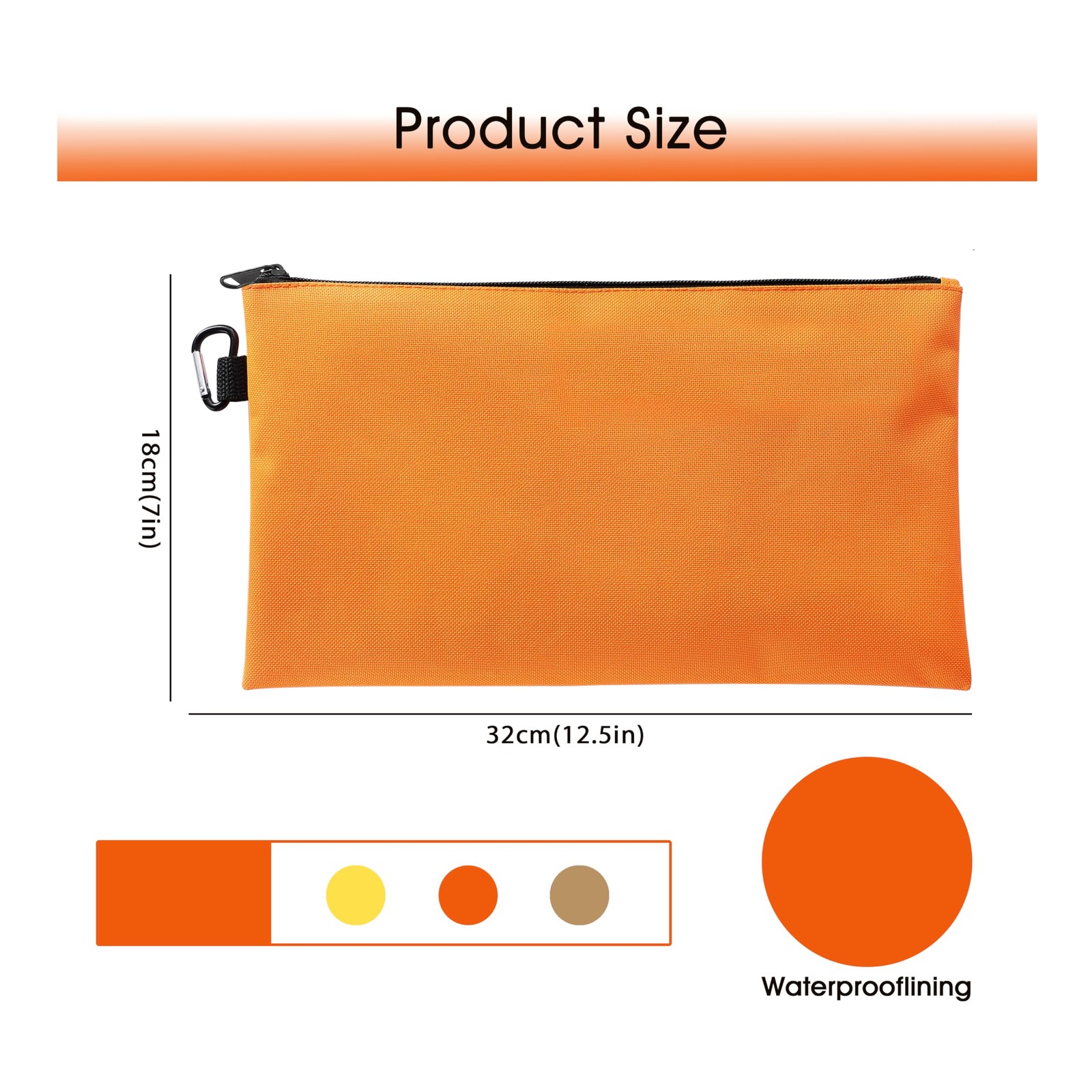 VRUIFA 3PCS Tool Pouches with Zipper