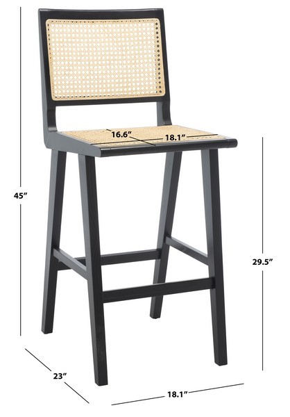 Safavieh HATTIE FRENCH CANE BARSTOOL, Reduced Price 2172771771 SFV4140A