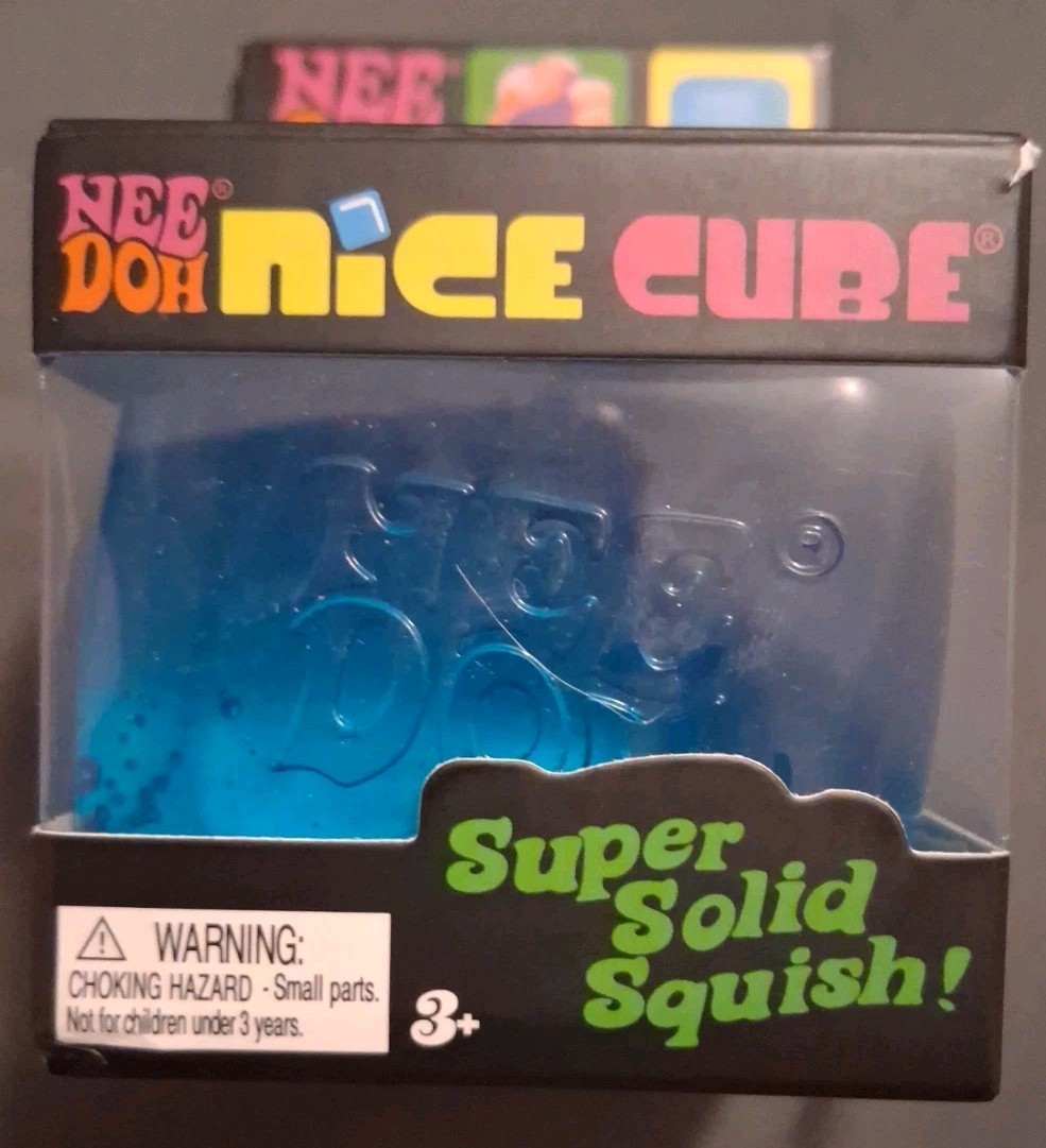 Lot Of 2 Nee Doh Nice Cube + GLOW