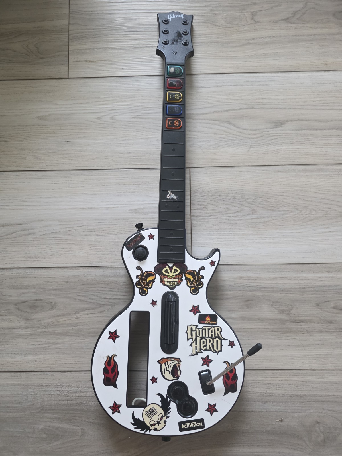 Nintendo Wii Guitar Hero Red Octane Gibson Les Paul Guitar Controller