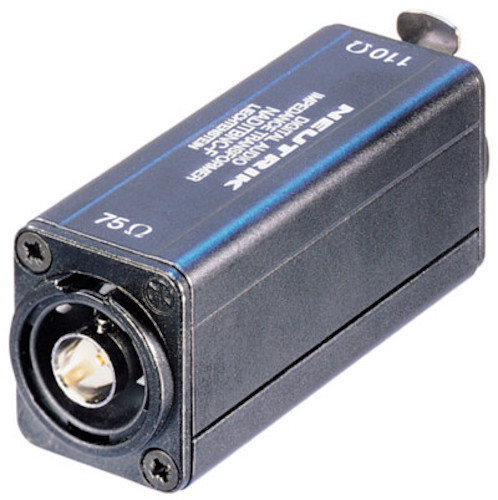 Neutrik Digital Audio XLR-F 110Ω to BNC-F 75Ω Impedance Transformer NADITBNC-F