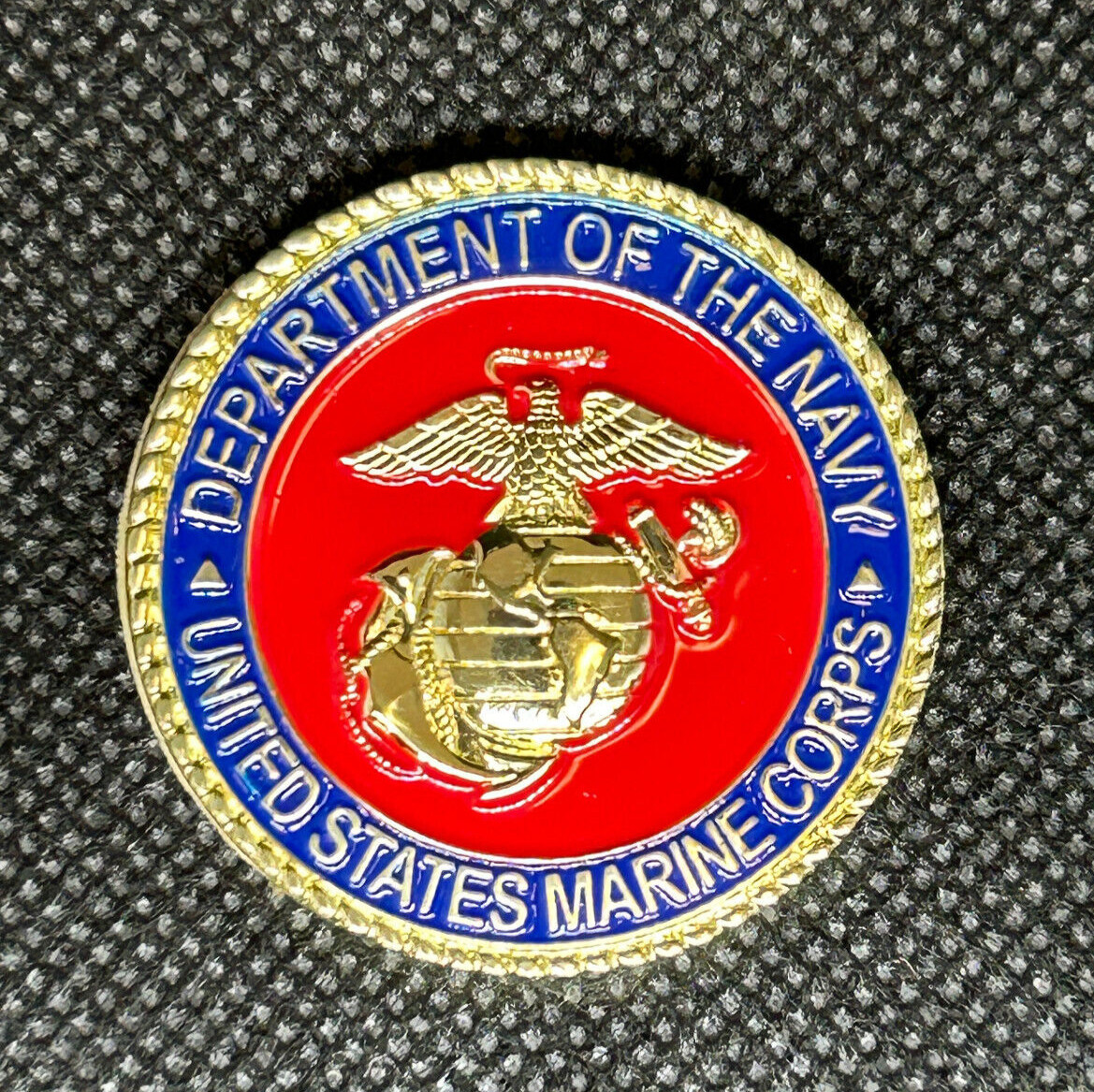 United States Marine Corps 30mm (1-1/5") Metal Adhesive  Medallion