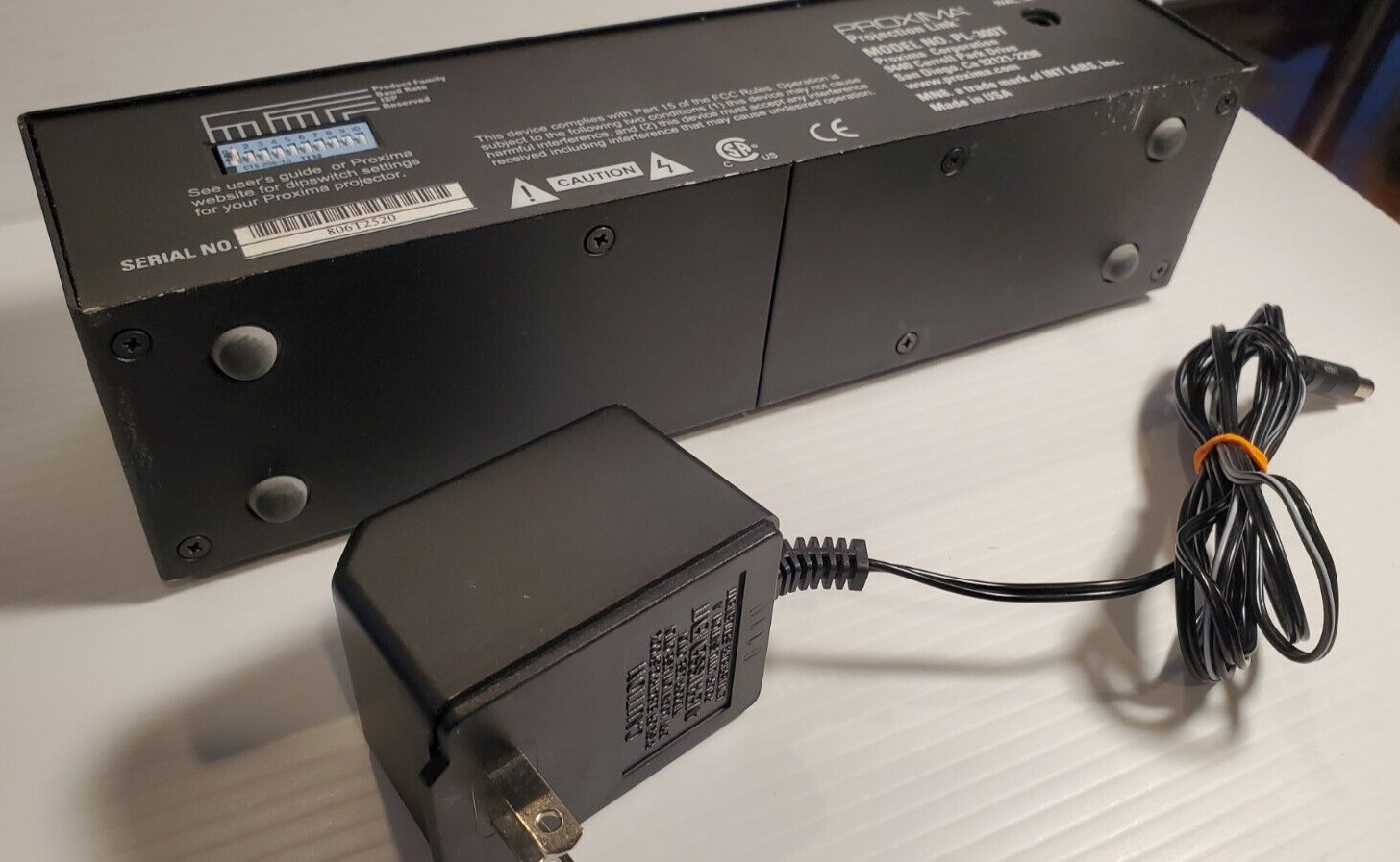 Proxima PL-300T Projection Link Video Extender WITH power adapter cord