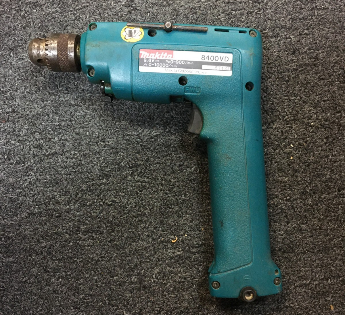 Makita 8400VD 9.6V, concrete steel 3/8" Driver Hammer Drill 900 RPM, UNTESTED