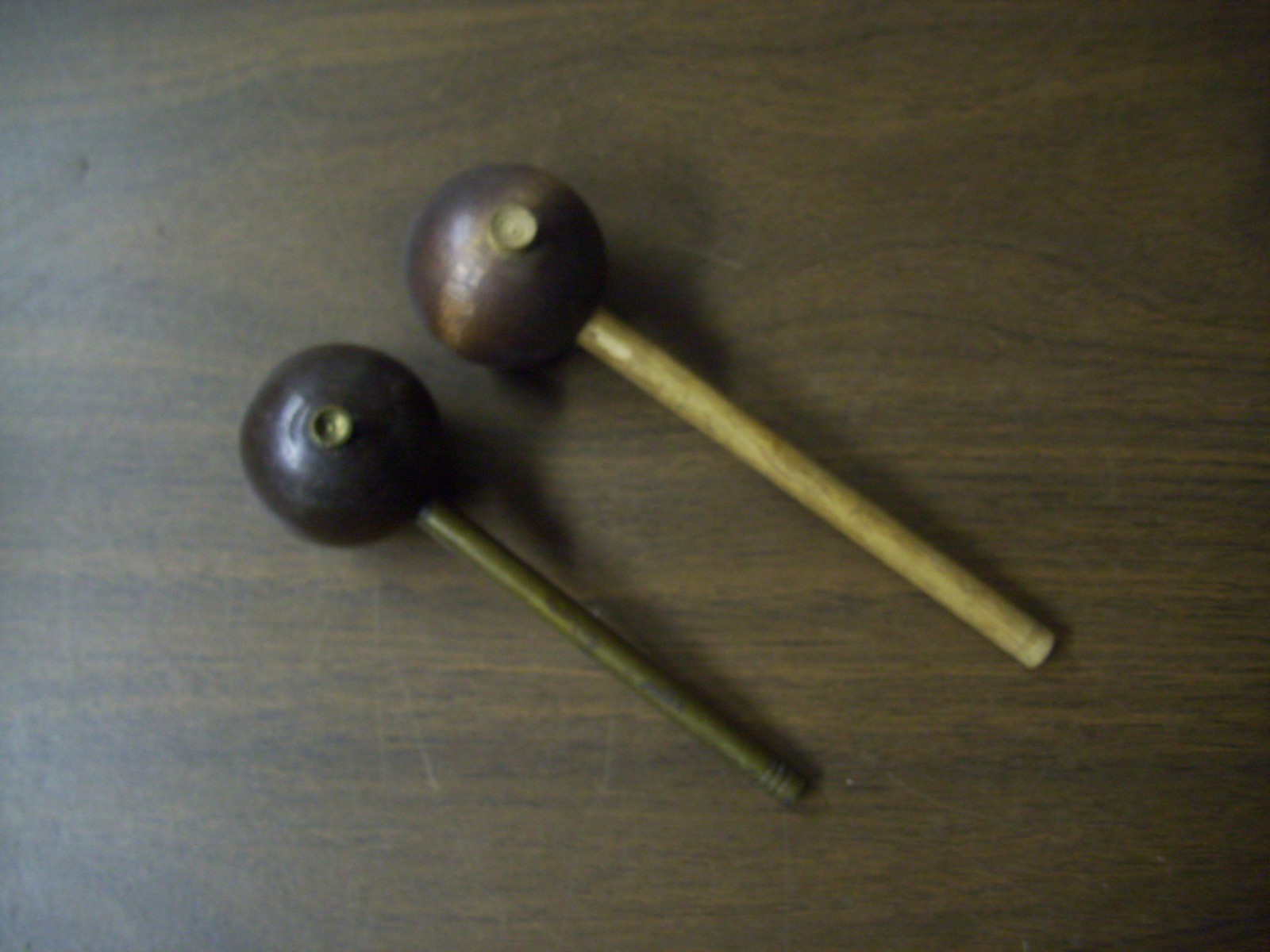 Lot of 2 Muzzleloader Ball Starters Wood & Brass