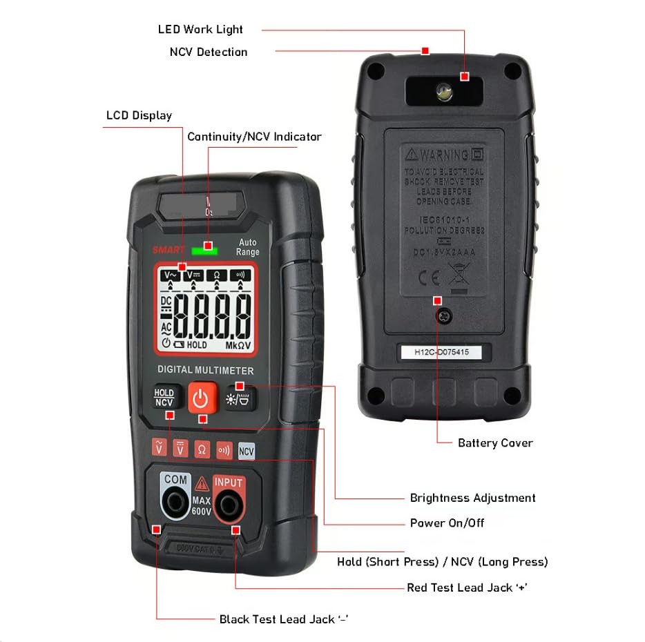 EBTN LCD Multimeter - Smart Digital - Automatic Digital